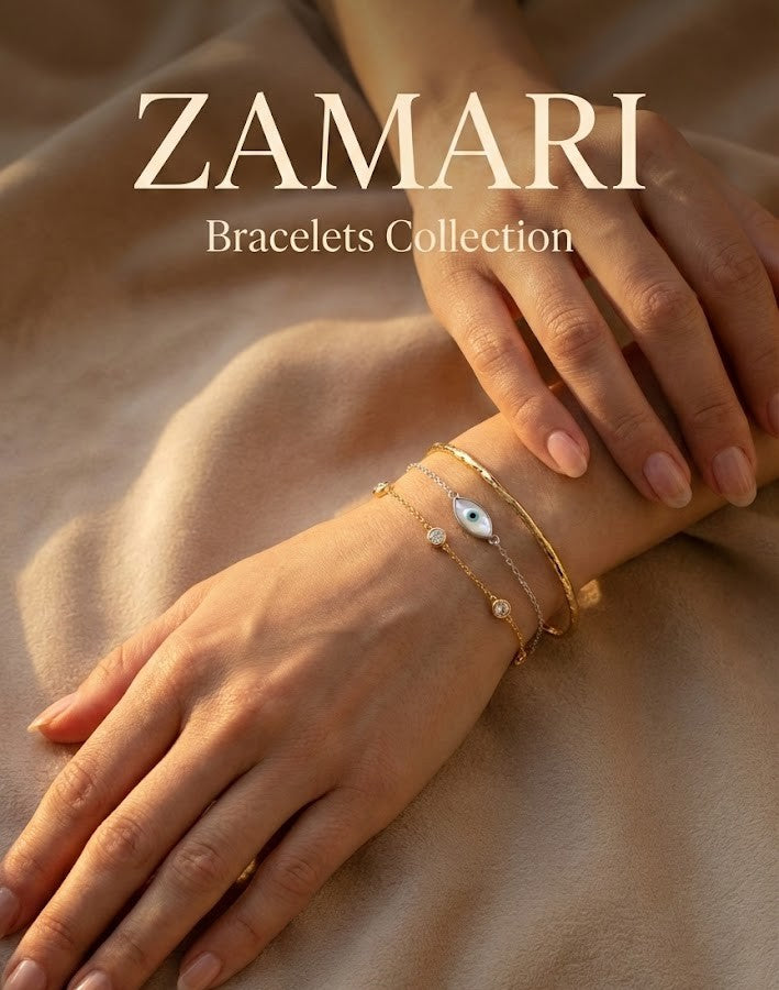 Canadian dainty Sterling silver bracelets collection featuring delicate chains and gold vermeil bangles on a woman's wrist