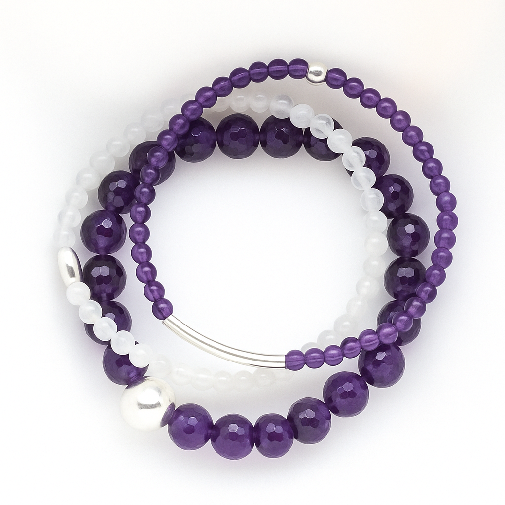 Amethyst Bracelet Stack