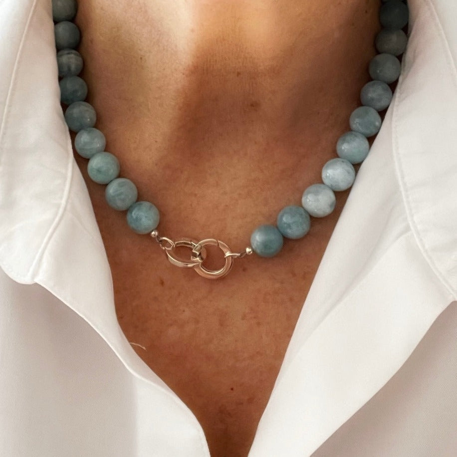 Aquamarine Statement Necklace - Sample Sale Exclusive