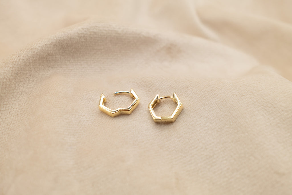 The Golden Hexa Earrings