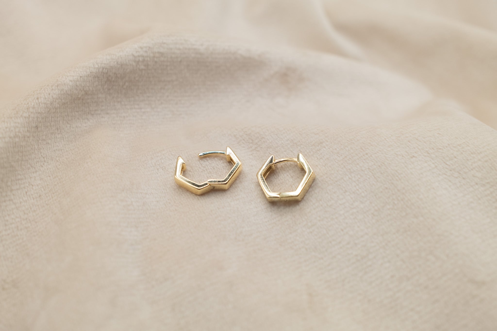 The Golden Hexa Earrings