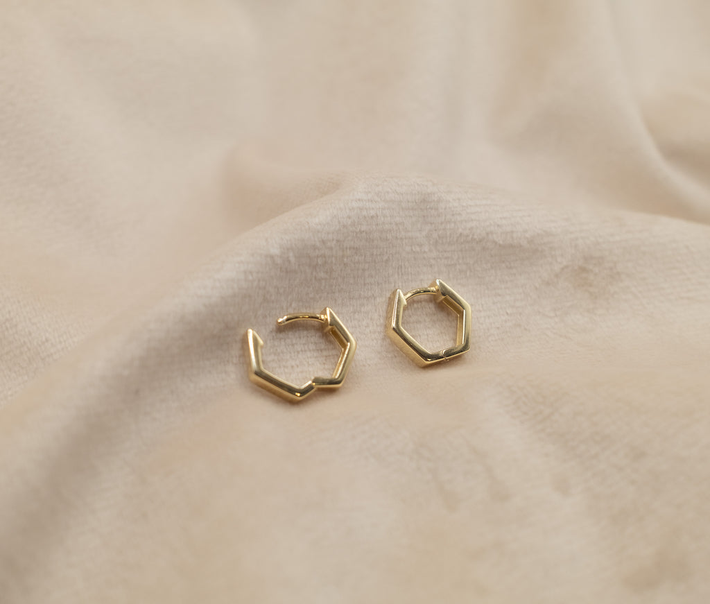The Golden Hexa Earrings
