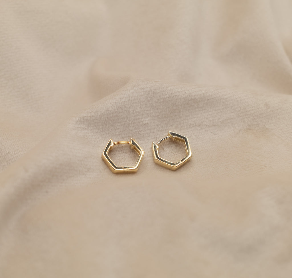 The Golden Hexa Earrings