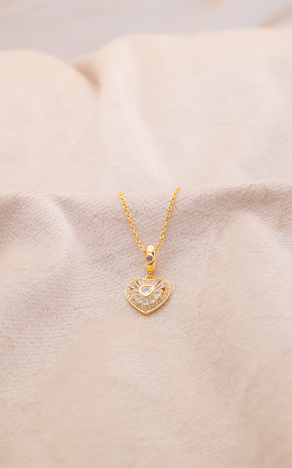 The Golden Heart  Necklace