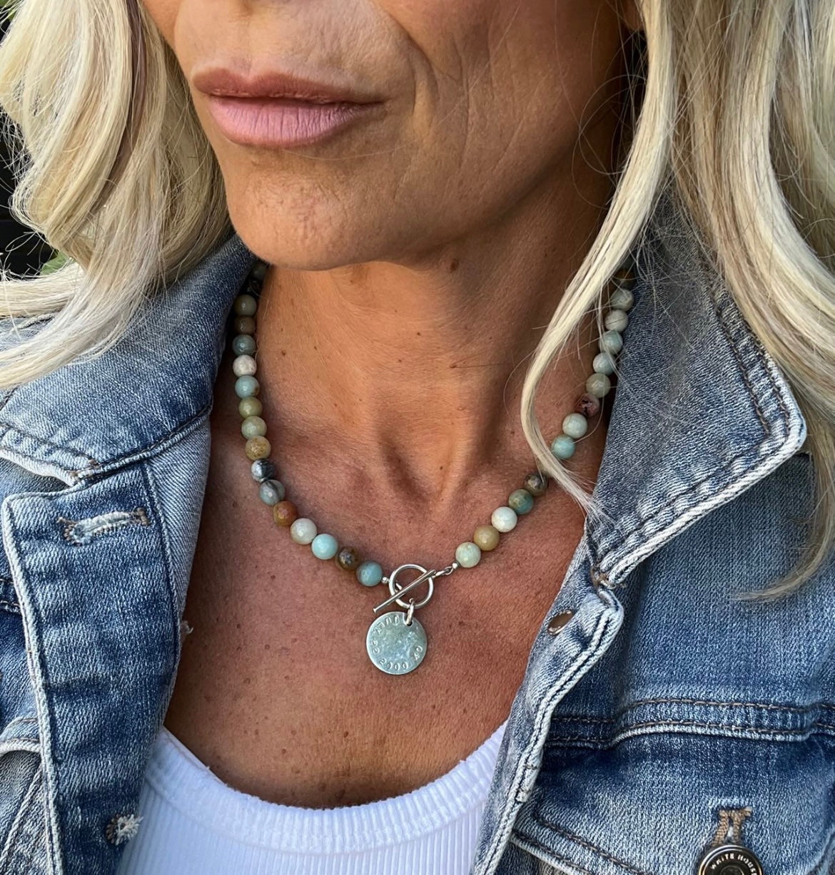Amazonite Beads Necklace - Sample Sale Exclusive