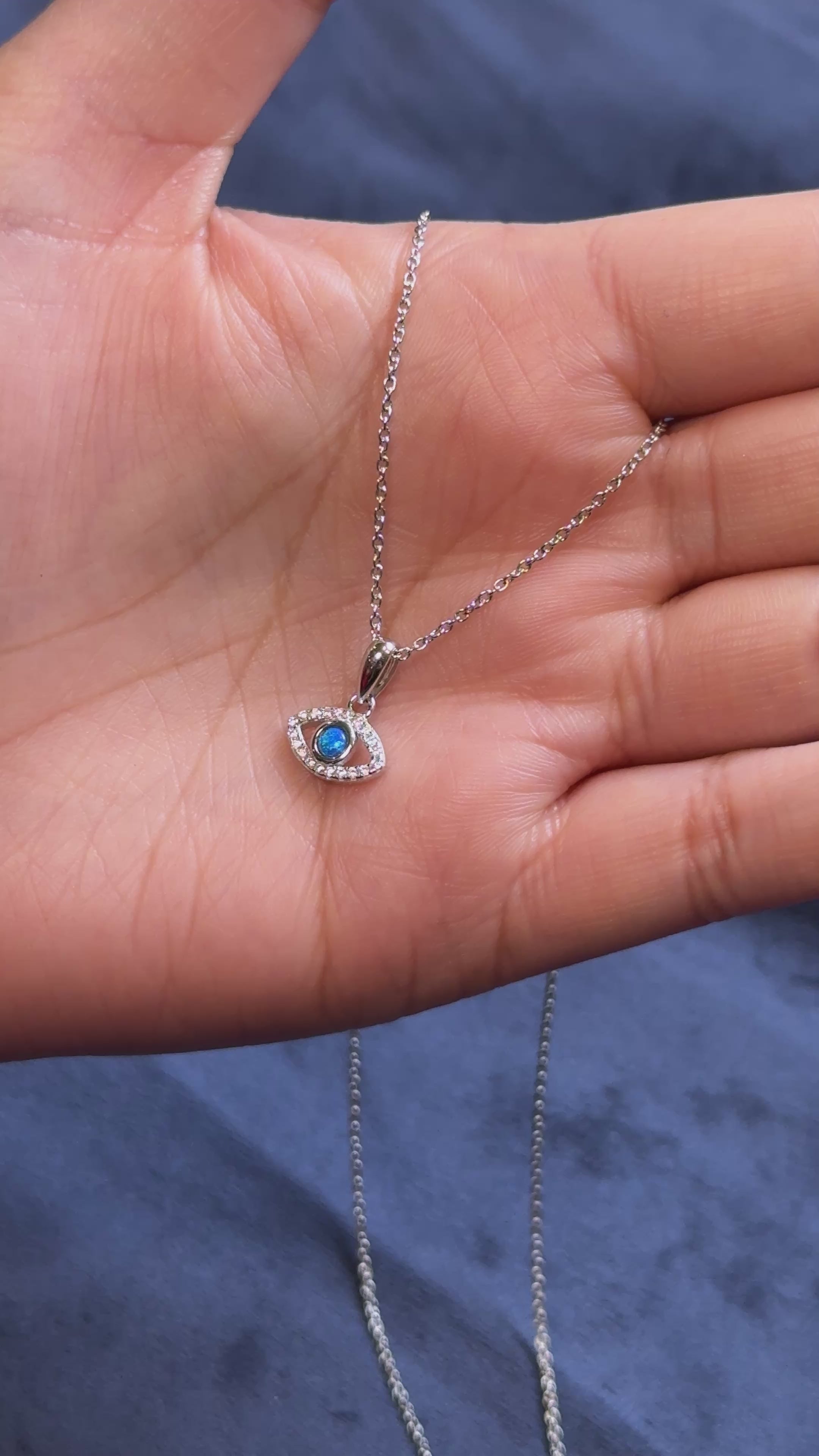 The Opal Evil Eye Pendant