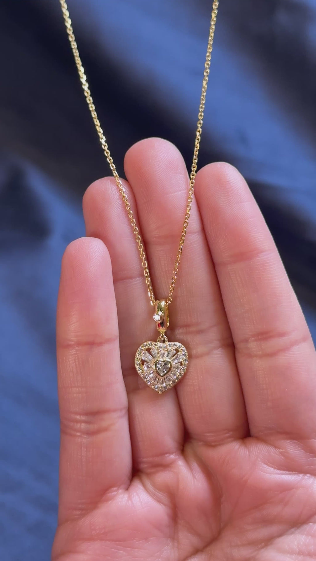 The Golden Heart  Necklace