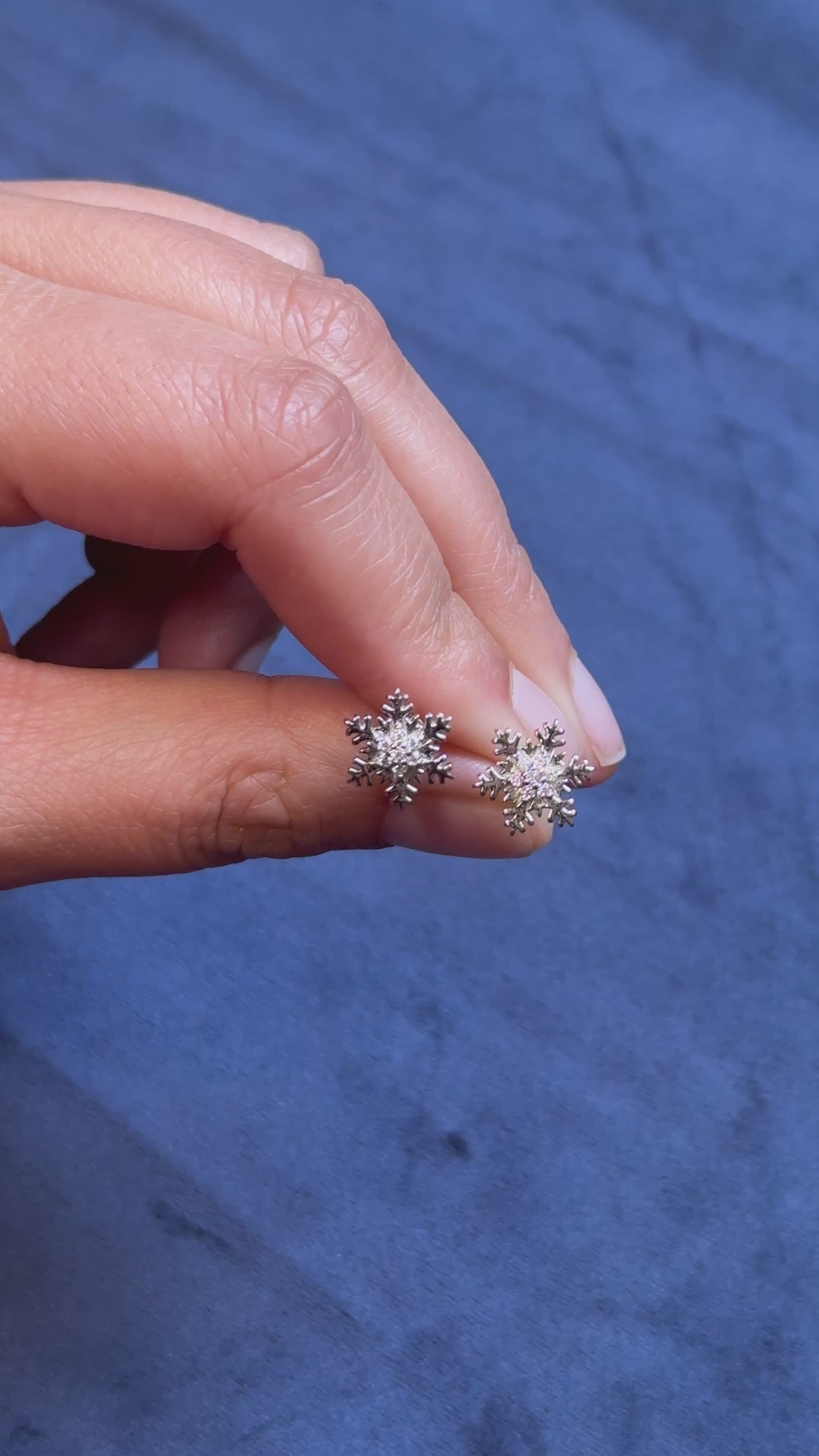 The Lumina Snowflake Studs